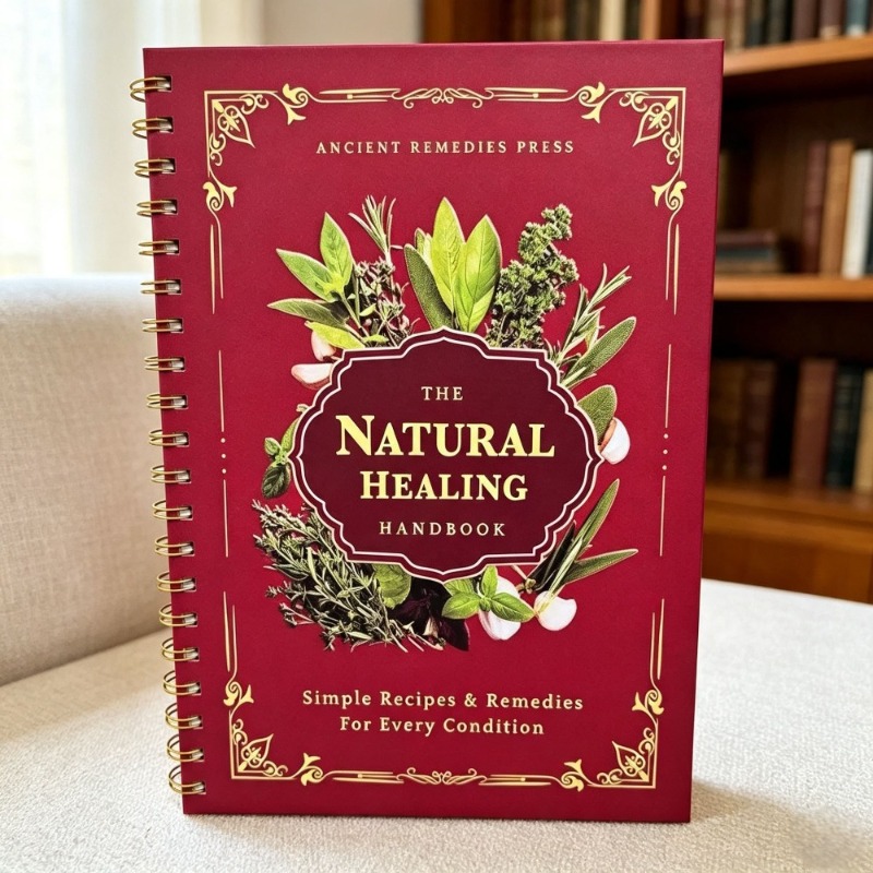 Herbal Holistic Wellness - Podręcznik Naturalnego Leczenia, Zeszyt w spirali